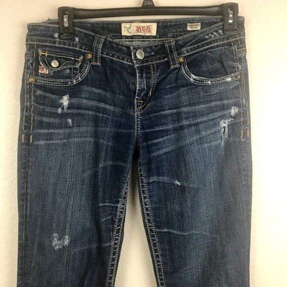 Mek Denim Distressed Bootcut Jeans - Picture 8 of 8